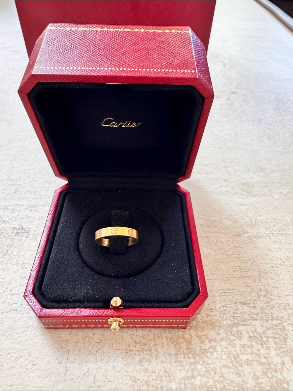 Cartier Love Ring, Small Model in Yellow Gold Size 5.5